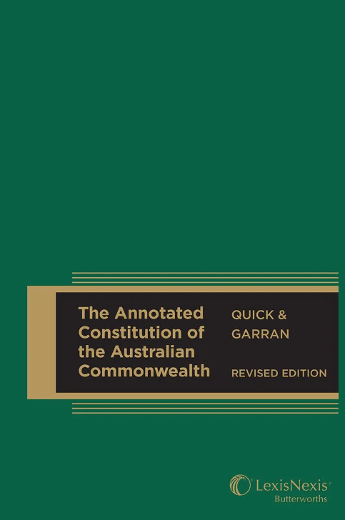 Annotated Constitution of the Australian Commonwealth