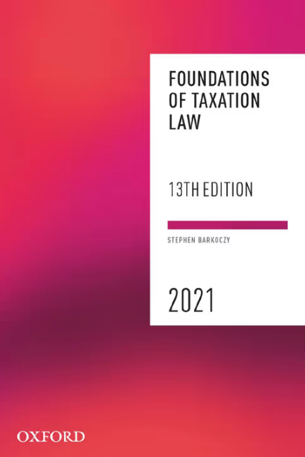 Foundations of Taxation Law e13