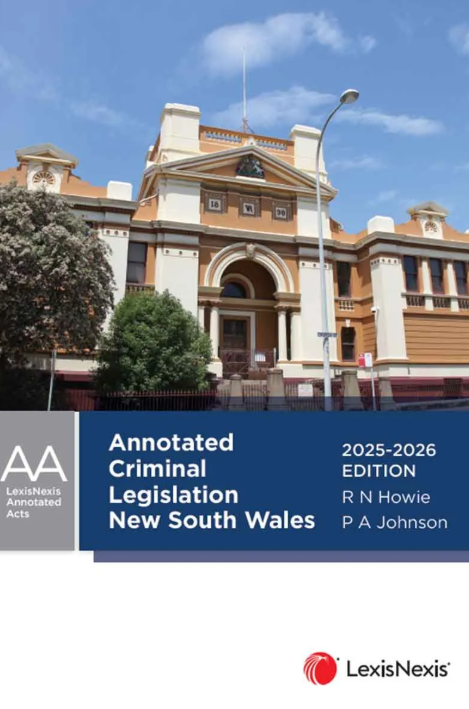 Annotated Criminal Legislation New South Wales 2025-2026