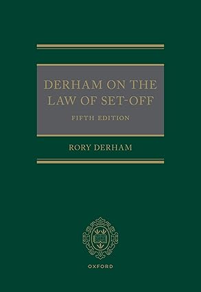 Derham on the Law of Set-Off e5
