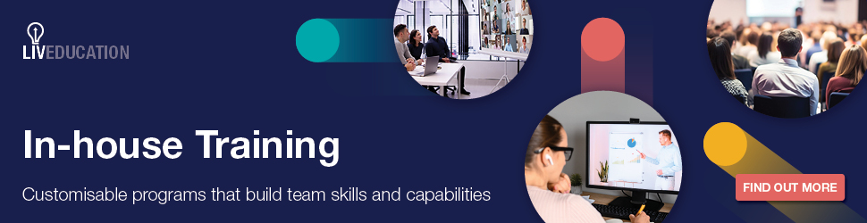 LIV In-house Training advertisement