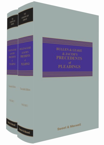 Bullen & Leake & Jacob's Precedents of Pleadings e20 (2 Vol)