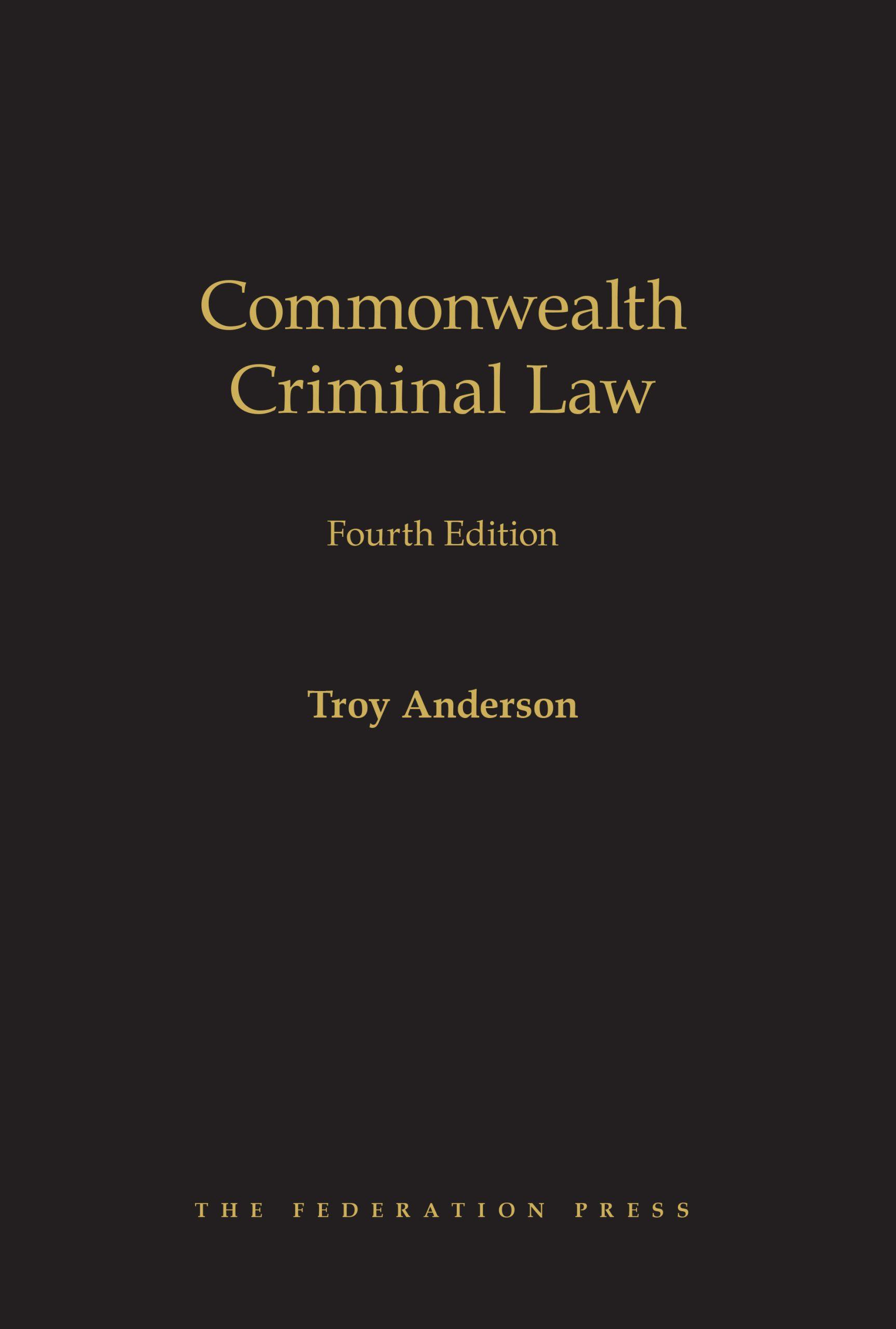 Commonwealth Criminal Law e4