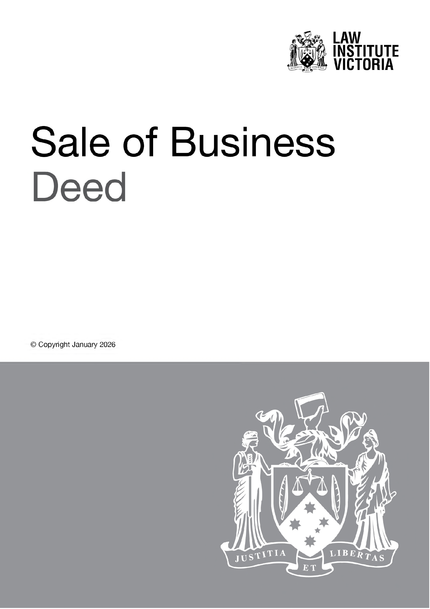 Sale of Business Deed (January 2026)
